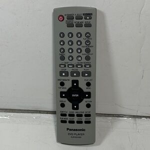 Genuine Panasonic Silver DVD Player Remote Control Model # EUR7631020
